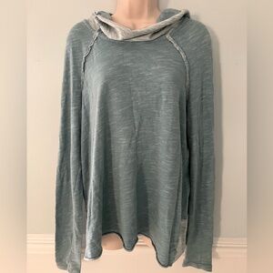 FREE PEOPLE Beach cocoon cowl neck pullover top relaxed oversized loose style OS